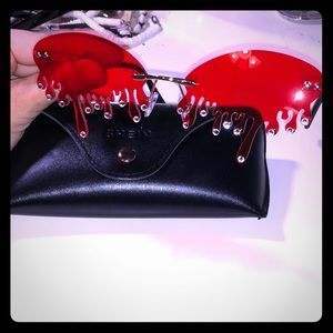 COPY - Rhinestone Drip Rimless Sunglasses